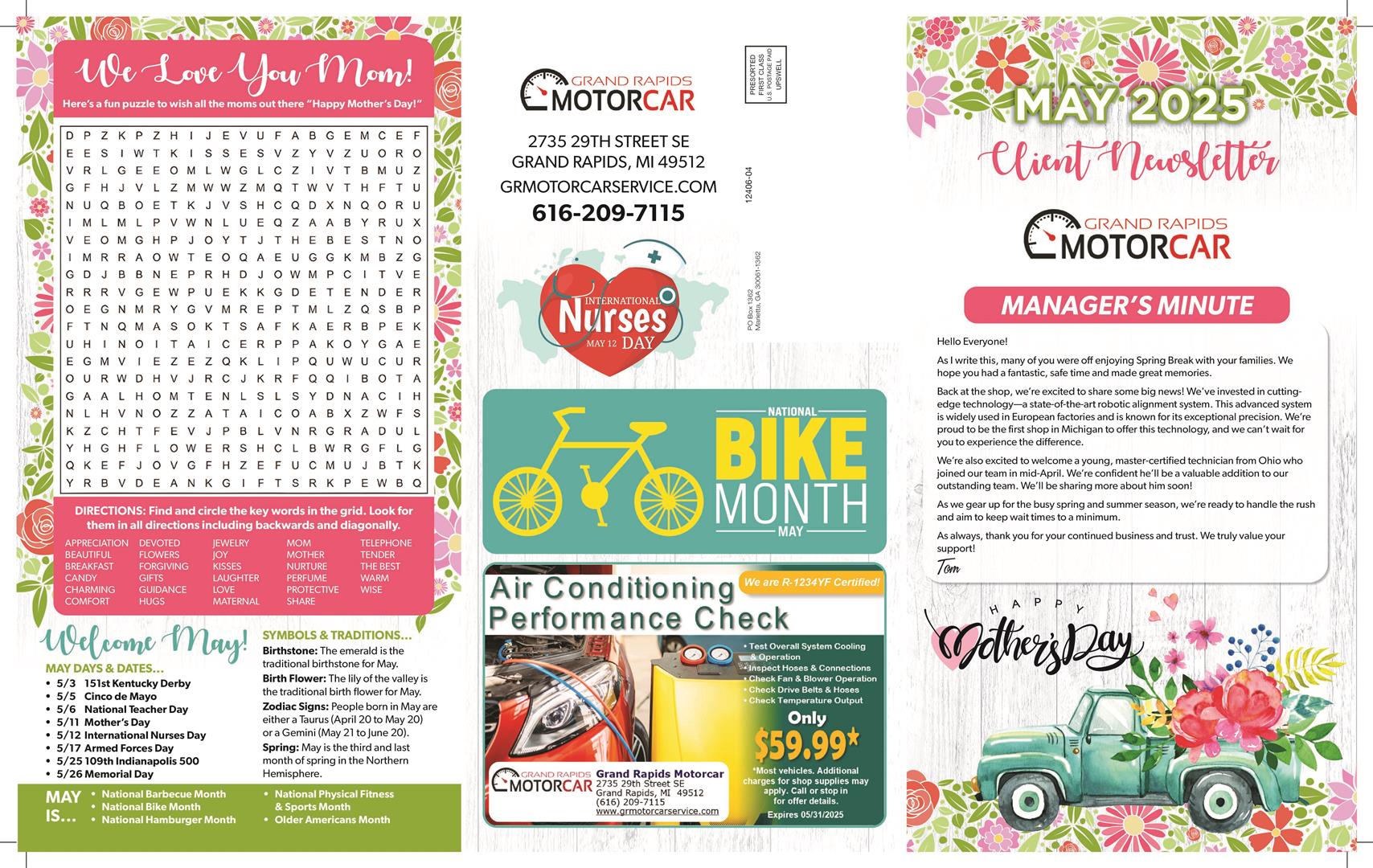 November Newsletter | Grand Rapids Motorcar